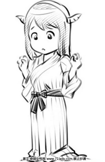 只能穿宽松的衣服,紧身的太暴露