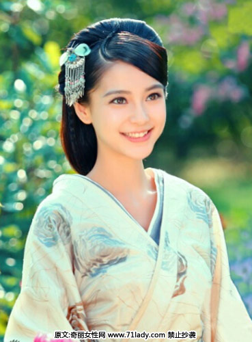 angelababy古装造型曝光 古装被赞惊艳迷人