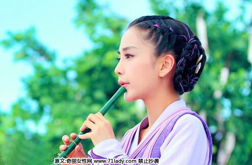 angelababy古装造型曝光 古装被赞惊艳迷人
