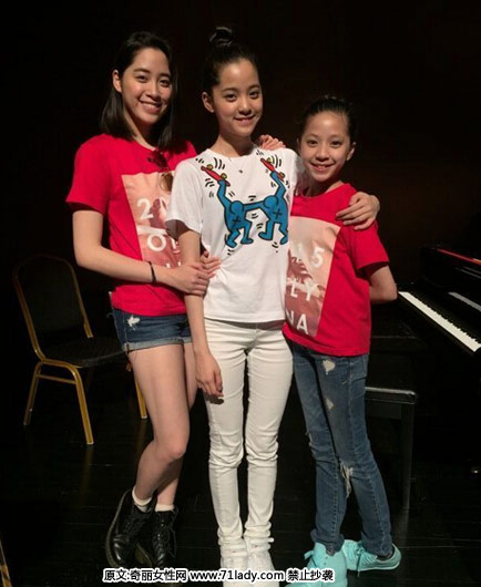 欧阳娜娜三姐妹照片 三姐妹均才貌双全清纯靓丽