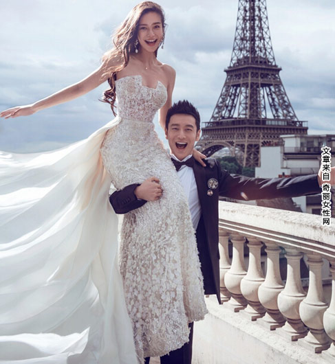 黄晓明angelababy大婚 唯美婚纱照曝光