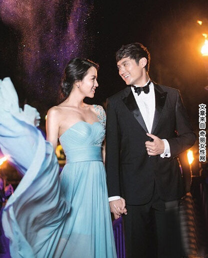张梓琳婚纱照 确认已怀孕与老公婚纱照被扒
