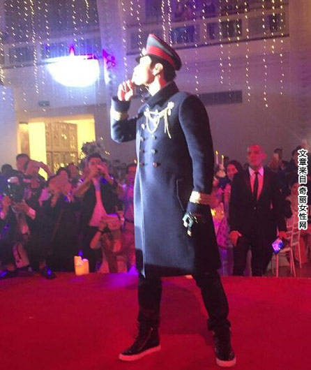 黄晓明热舞 婚礼现场热舞模仿权志龙诱惑迷人