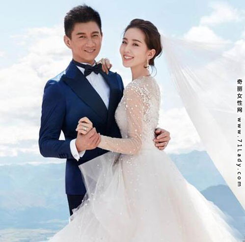 刘诗诗婚纱照曝光 与吴奇隆晒甜蜜婚纱照唯美浪漫