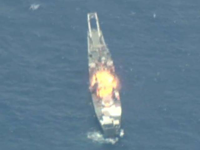 美日导弹实弹打靶